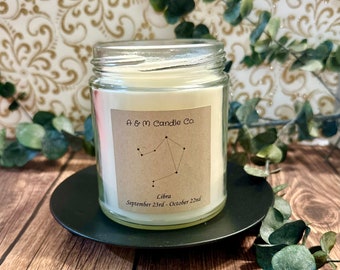Zodiac Constellation Candle! Clean-Burning & Hand-Poured with Love!