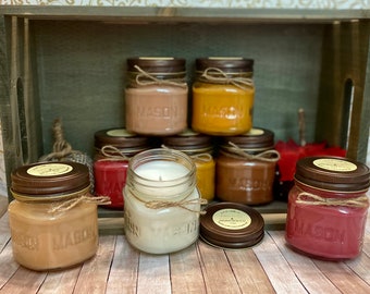 Fall Season Candle & Wax Melt Collection! Clean-Burning and Hand-Poured w/ Love!
