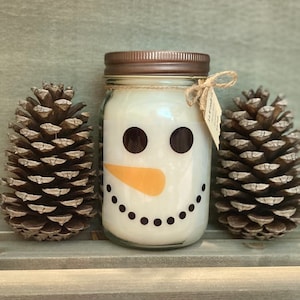 16 oz. Snowman Candle
