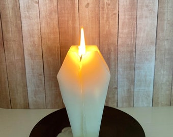 4 oz. Coffin Candle! Clean-Burning and Hand-Poured w/ Love!