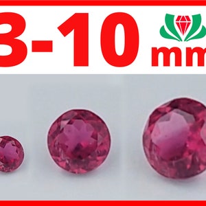 Pink Tourmaline Round, 3-10mm, Natural Tourmaline, Pink Tourmaline, Tourmaline, Tourmaline Stone, Tourmaline Gemstone, Tourmaline Gem