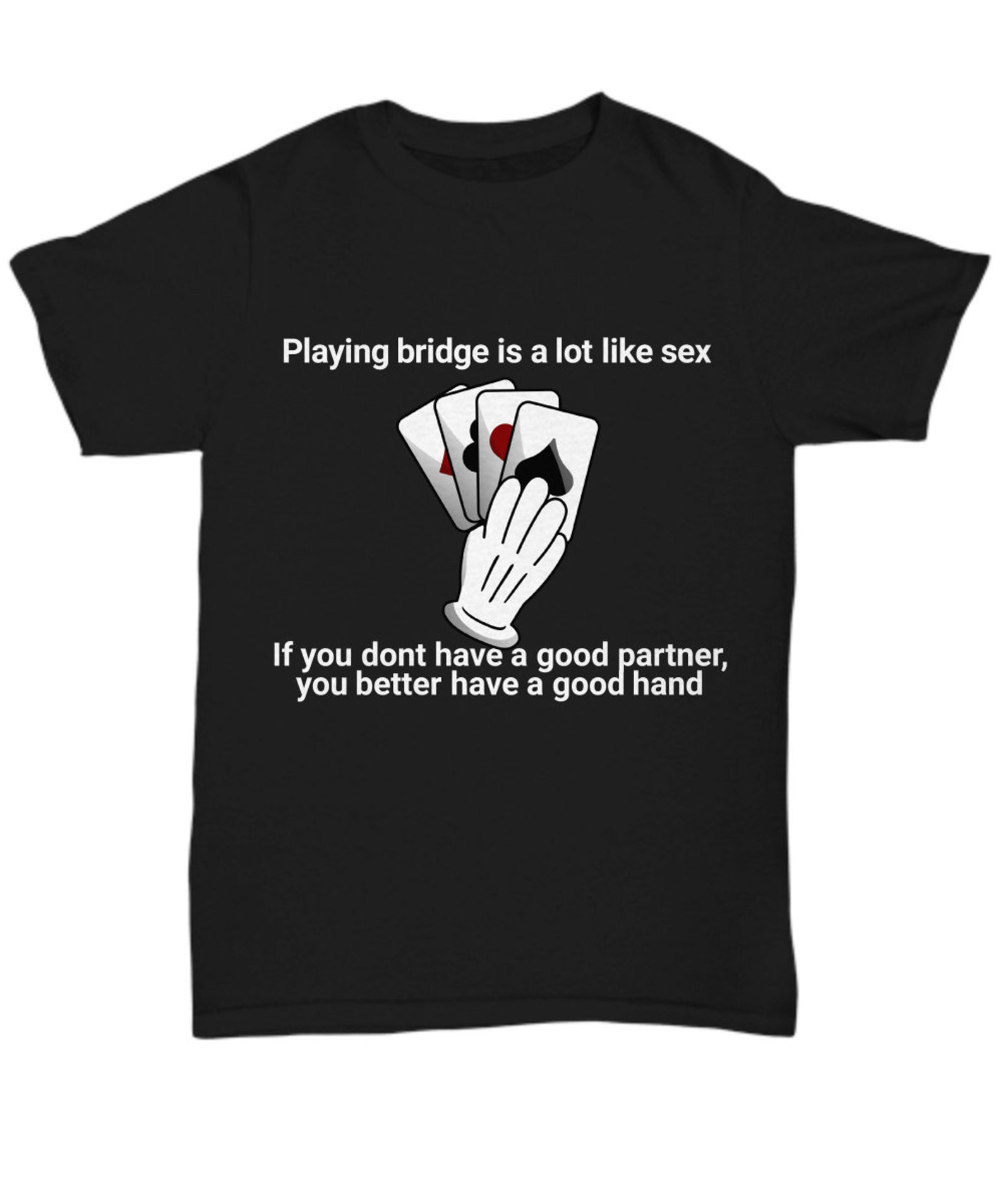 Bridge player gift unisex t shirt playing bridge is a lot Etsy