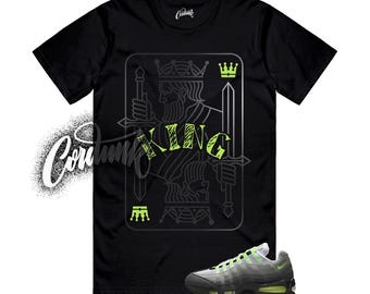 Air Max 95 Big Bubble Neon Black Yellow Cool Grey 2025 T Shirt Match KING