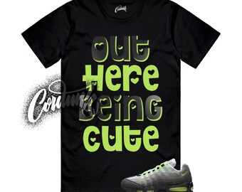 Air Max 95 Big Bubble Neon Black Yellow Cool Grey 2025 T Shirt Match OHBC