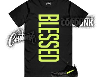 Camiseta Foamposite Pro Voltage negra y amarilla neón Air 2026 Volt a juego VERTBLS