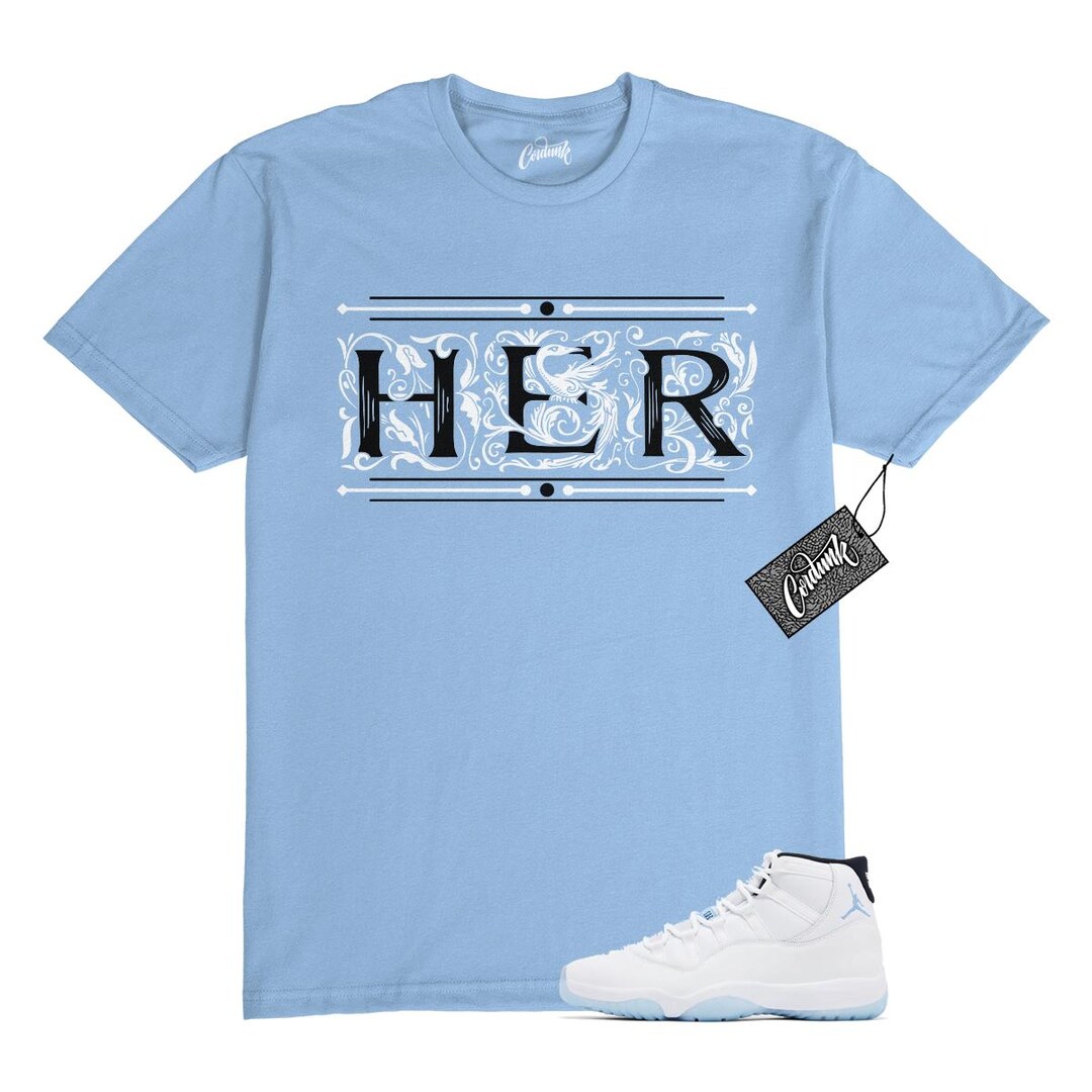 11 Legend Blue Columbia 2024 Black White T Shirt to Match HERCD Etsy
