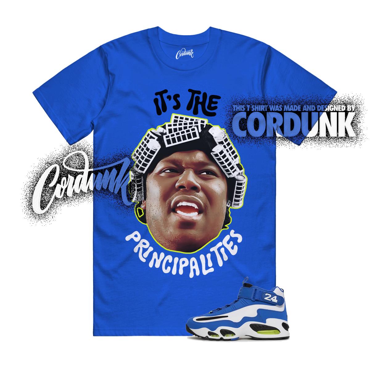 Air Griffey Max 1 Varsity Royal Blue White Volt Black T Shirt