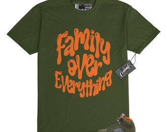 5 Olive Army Solar Orange Black Retro T Shirt to Match FOE