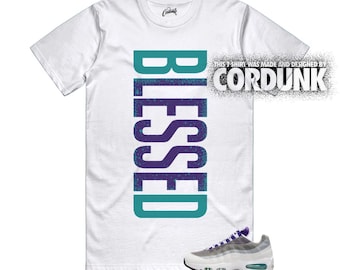 Air Max 95 Big Bubble Grape Fierce Purple Court Emerald Green T Shirt Match VERTBLS