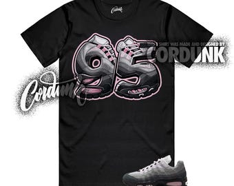 Air Max 95 Pink Foam OG Big Bubble White Black Silver T Shirt Match 95SNKR