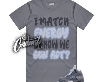 5 Wolf Grey Light Graphite White Cool 2026 Comfort Colors T Shirt Match MATCH