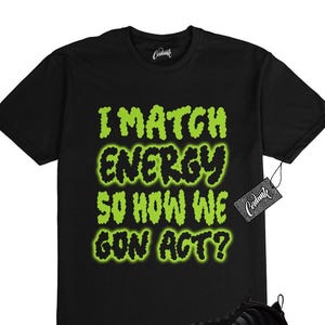 Foamposite Volt Black Air One T Shirt Match MATCH