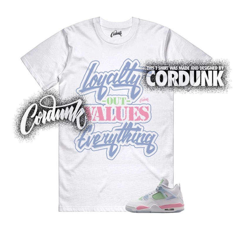 Camiseta retro de San Valentín 2026 GS, color rosa suave, azul y verde, a juego con LYLTY imagen 1