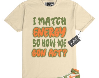 Craft Celadon 1 High OG Sky J Light Olive Bright Mandarin Orange Coconut Milk T Shirt to Match MATCH