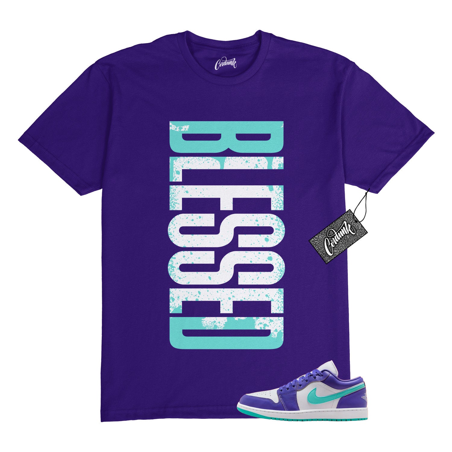 1 Psychic Purple Hyper Jade White Cone T Shirt to Match SWB 1 Psychic Purple Hyper Jade White Cone T Shirt to Match SWB