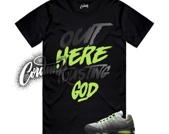 Air Max 95 Big Bubble Neon Black Yellow Cool Grey 2025 T Shirt Match TG