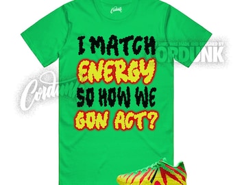 Ja 3 Explorer Green Spark Black University Red Dynamic Yellow T Shirt Match MATCH