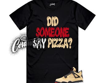 4 Pizza Fuego Rojo Sésamo Blanco Estrella de Mar Pepperoni Camiseta Match SAY