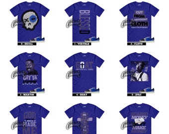 1 Low OG Zion Williamson Voodoo Alternate Regency Purple Green Black Dark Raisin Daybreak Sneaker T Shirt to Match 90 Designs To Choose From