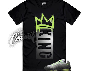 Air Max 95 Big Bubble Neon Black Yellow Cool Grey 2025 T Shirt Match K1