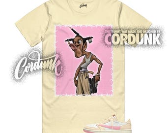 1 Shy Pink Muslin University Travis Red Sail Low OG T Shirt Match LDOG