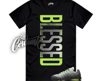 Air Max 95 Big Bubble Neon Black Yellow Cool Grey 2025 T Shirt Match VERTBLS