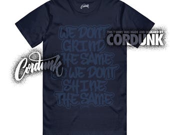 Vapormax Thunder Blue Midnight Navy Cool Grey T Shirt Match DIFF