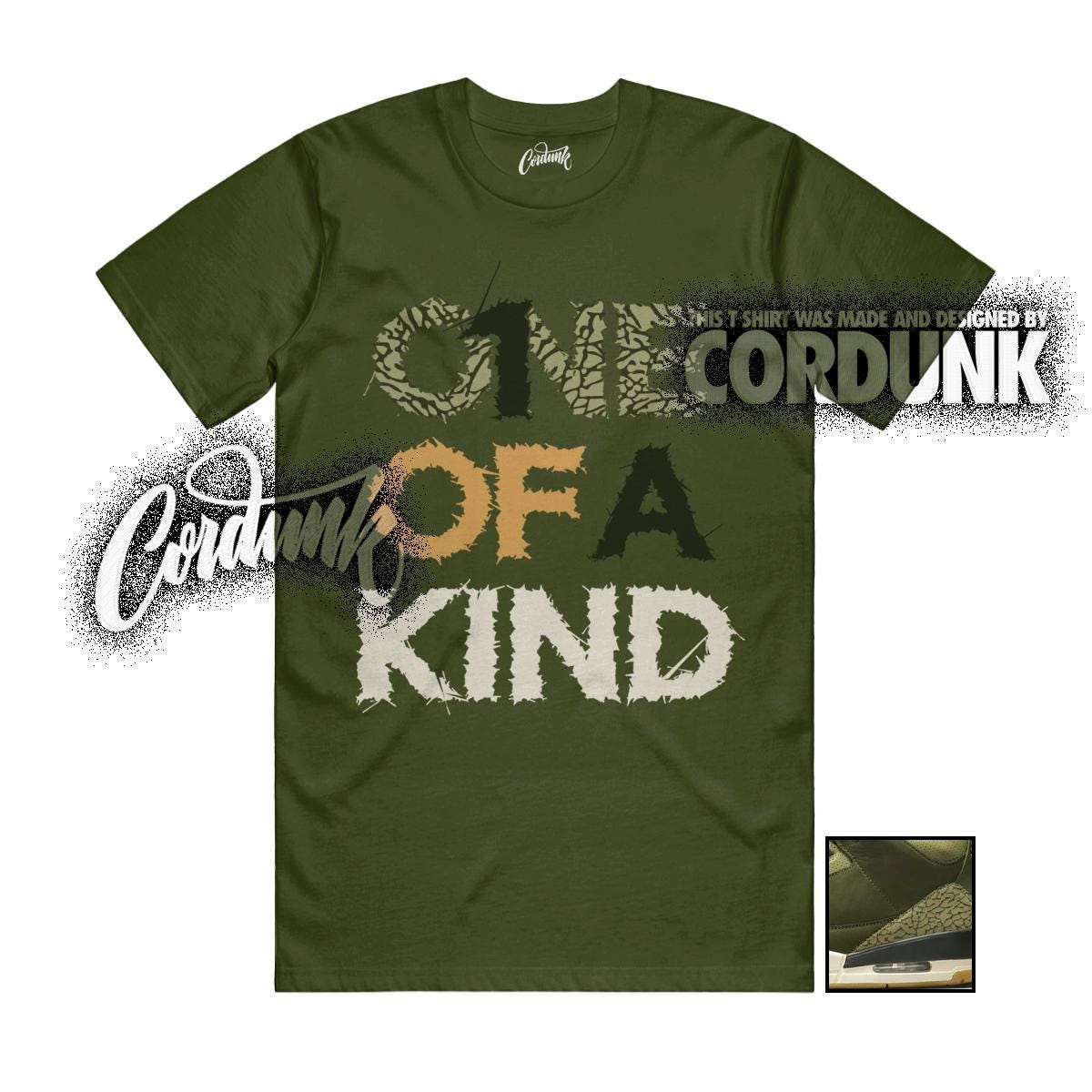 3 Family Affair Medium Olive Sequoia Neutral Olive Sail T Shirt