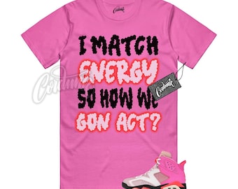 6 Awake NY Playful Pink Infrared 23 T Shirt MATCH 3C