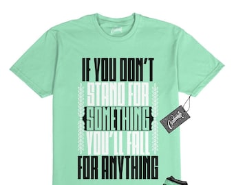 1 Green Glow Mint White Black High T Shirt Match S4S