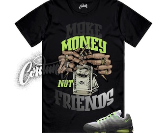 Air Max 95 Big Bubble Neon Black Yellow Cool Grey 2025 T Shirt Match MM