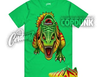Ja 3 Explorer Verde Chispa Negro Rojo Universitario Amarillo Dinámico Camiseta Match DINO2