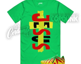 Ja 3 Explorer Verde Chispa Negro Rojo Universitario Amarillo Dinámico Camiseta a juego JESVERT