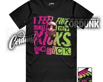 Air Max Plus Black Hyper Pink Volt Rush T Shirt Match SICK