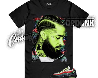 Air Max 95 Paisley Bandana Neon OG Big Bubble Volt University Red Green Black Navy Camiseta a juego NIP2