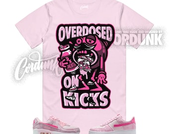 Air Force 1 Low '07 Pink Denim Max 90 Pink Foam Pearl White Pinksicle T Shirt Match OD