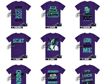 Dunk Low LTD Wizard Black Artisan Teal Grand Purple Aqua 5 6 8 Sneaker T Shirt T Shirt to Match - 90+ Designs To Choose From!