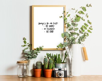 To-do List, Printable Quotes, Best Friend Gift, Digital Artwork, Inspirational Print, Motivational Wall Art, Home Decor, Office Art, Instant