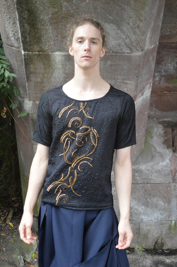 t shirt with embellishment
