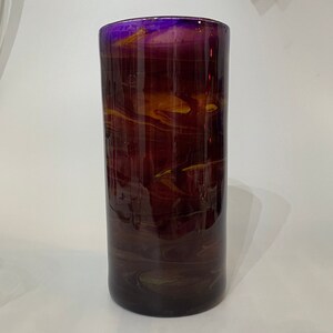 Fluid Art Glass Vase, Table Centerpiece, Table Decor, Handpainted, Handmade image 9