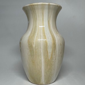 8 Glass Flower Vase, Table Centerpiece, Fluid Art Decorative Glass Vase image 2