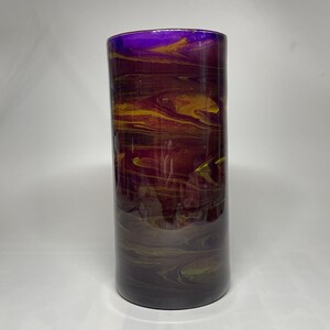 Fluid Art Glass Vase, Table Centerpiece, Table Decor, Handpainted, Handmade image 7