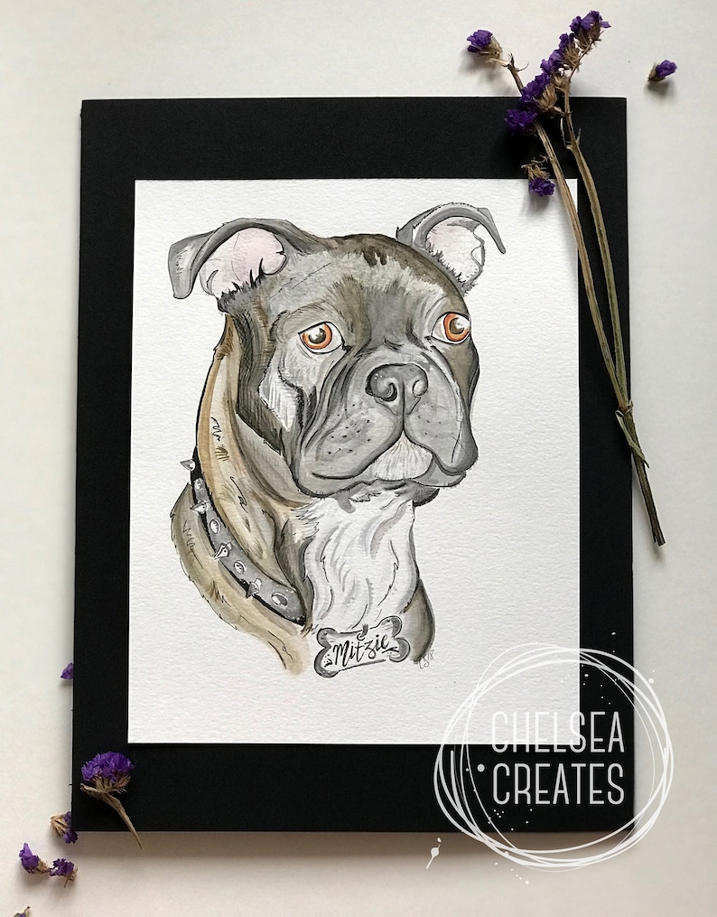 Custom Pet Portrait Personalized Pet Painting I love you I know Portrait from Photo Unique Birthday Gift