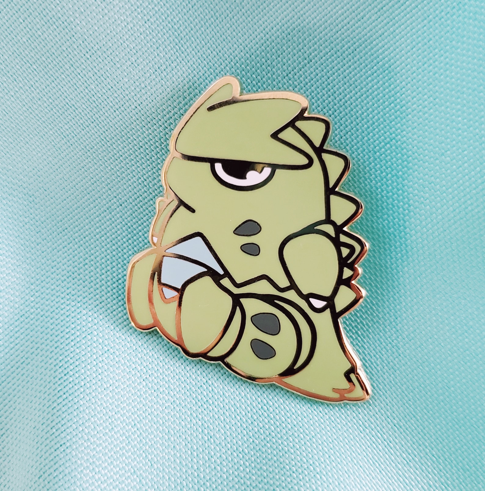 Grumpy Lizard Tyranitar Enamel Pin | Etsy