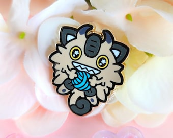 Galarian Meowth Enamel Pin