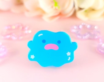 Puddle Pal Blue Soft Dyed Enamel Pin