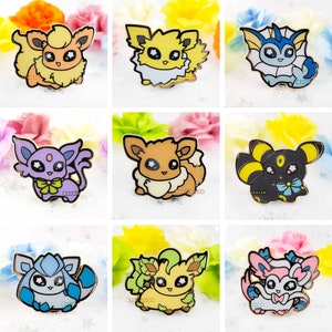 Set of 9 Eeveelutions Enamel Pins – FromCaliko