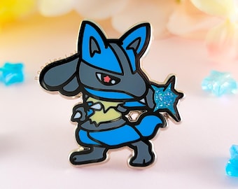 Lucario Enamel Pin