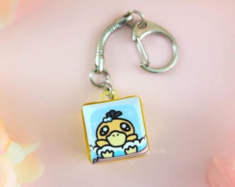 Scrub-a-Psyduck LED Clicky Keycap Keychain