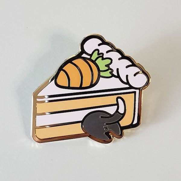 Carrot Cake Enamel Pin